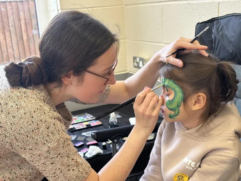 Dazzl face painting work