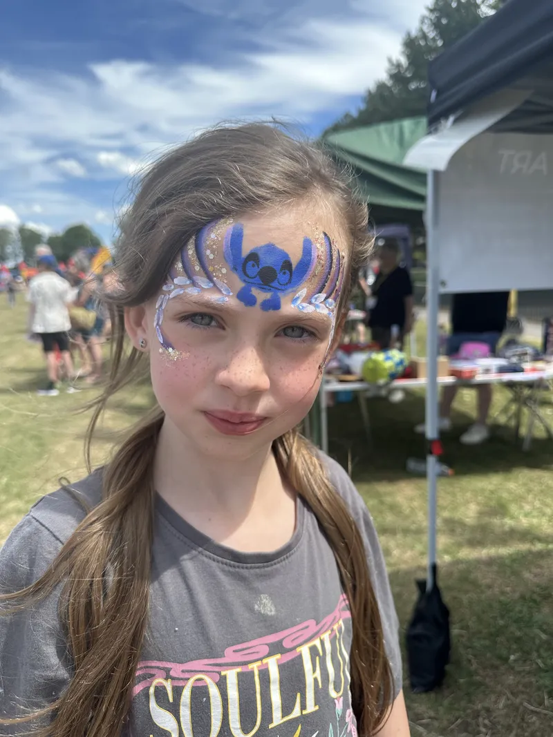 Dazzl face painting work