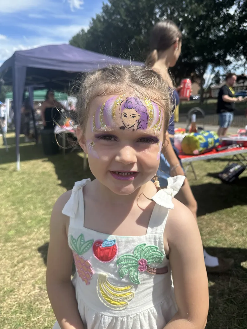 Dazzl face painting work