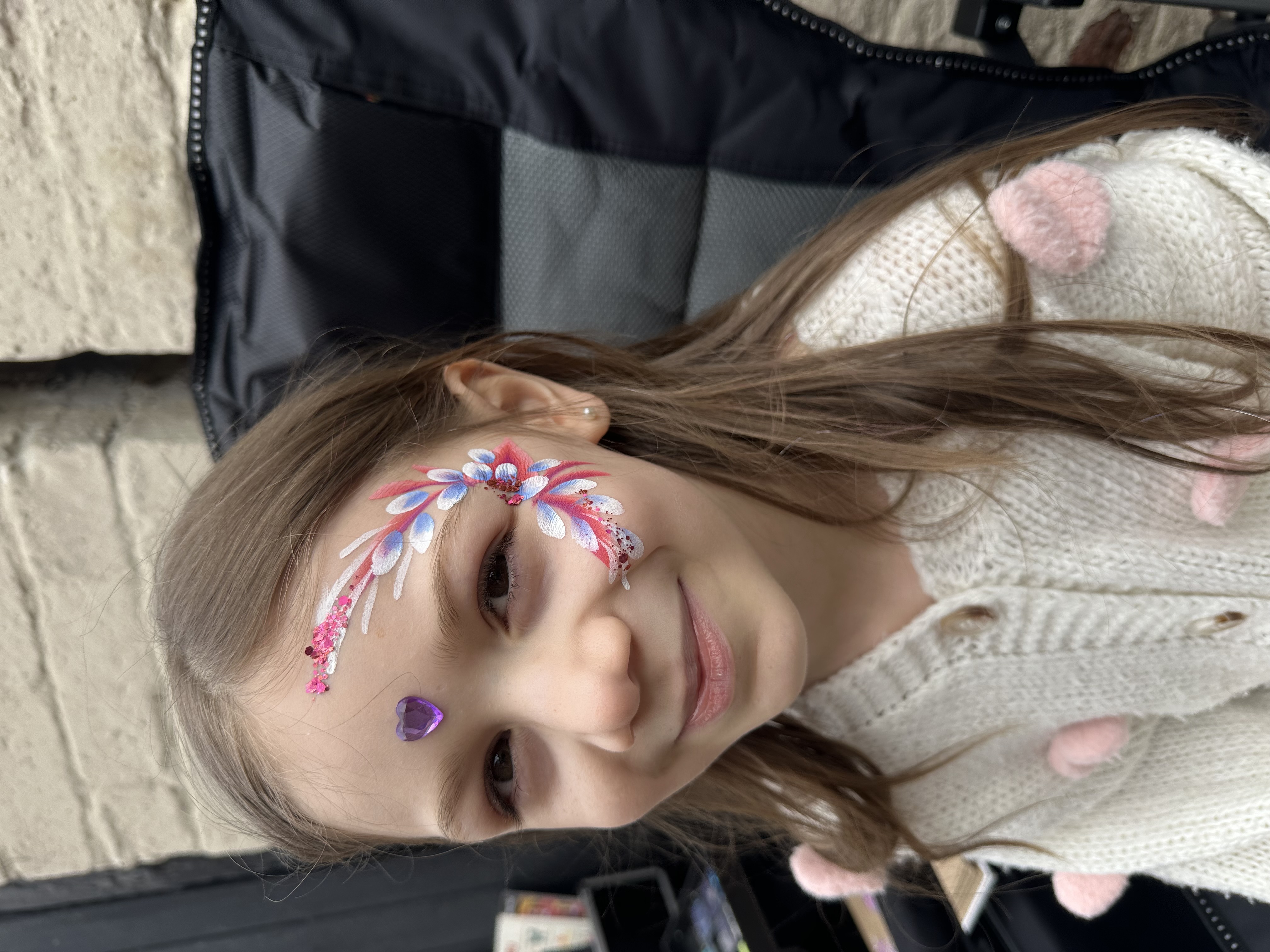 Dazzl face painting work